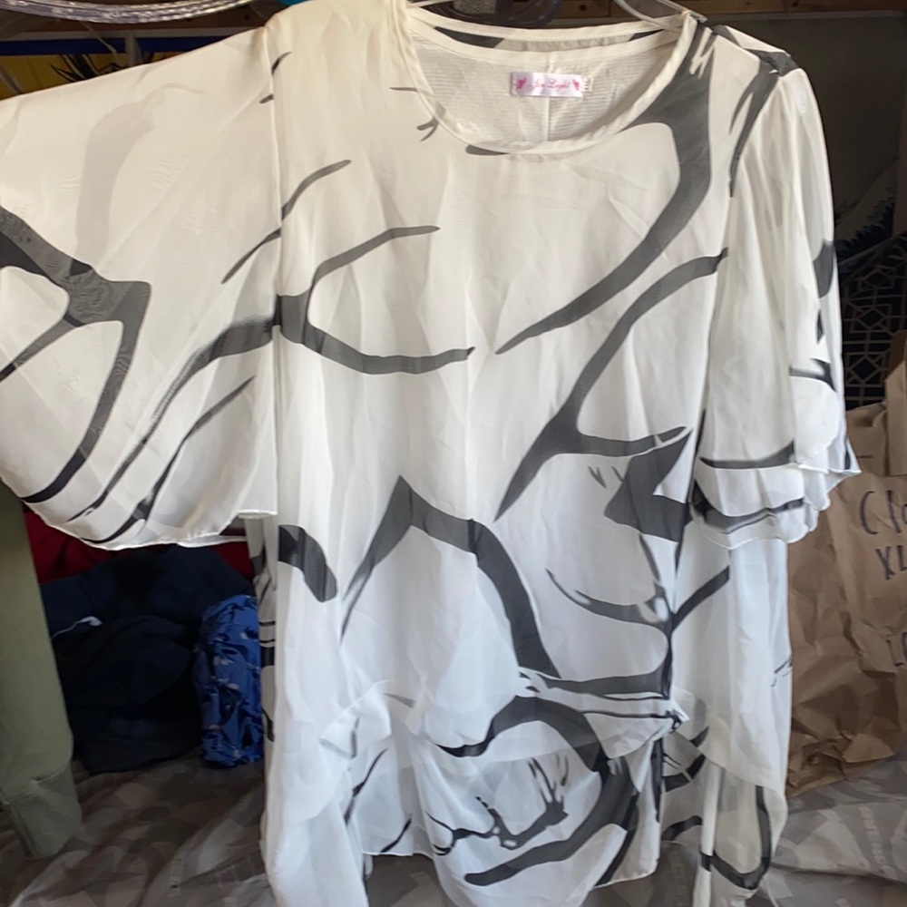 Zebra stripe blouse
